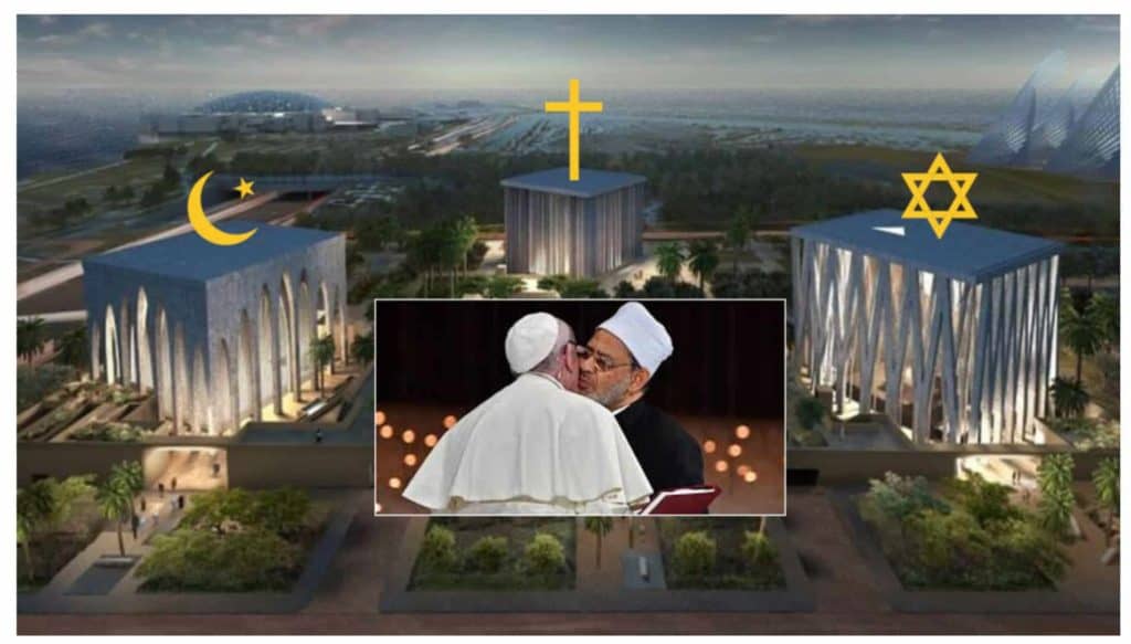 Chrislam eine neue Glaubensrichtung: Das abrahamitische Haus der Familie, genannt Chrislam, in Abu Dhabi