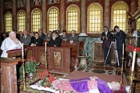Karol Wojtyla bei der Totenwache des Opus Dei Mitgliedes Portillo