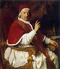Papst Benedikt XIV., der die gründlichsten Vorschriften über Heiligsprechungen gab.