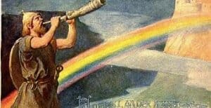 Heimdall an der Himmelsbrücke - Regenbogen als Brücke