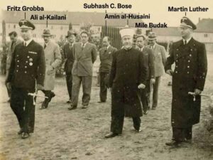 Der Mufti al-Husseini auf Besuch in einem Konzentrationslager