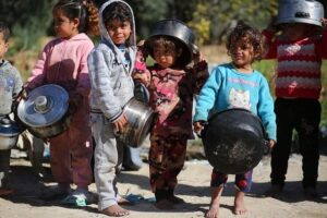 Arabische Kinder im Gazastreifen