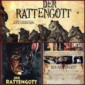 Der Film 'Der Rattengott' mit drei Covern