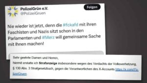 Tweet von PolizeiGrün