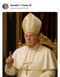 Donald Trump als KI-'Papst': eigene Humoreske