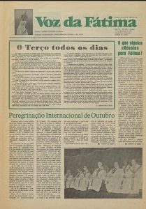Ausgabe der Zeitung Voz da Fátima, in der das falsche Fatimagebet populär gemacht wurde