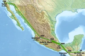 Migrationstreck Richtung USA im Jahr 2018