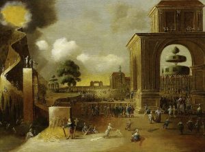 Der schmale und der breite Weg: die einen nehmen das Kreuz auf sich, die anderen werfen es weg