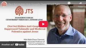 Verstecktes Anti-Evangelium im Talmud, von Rabbi Eliezer Diamond